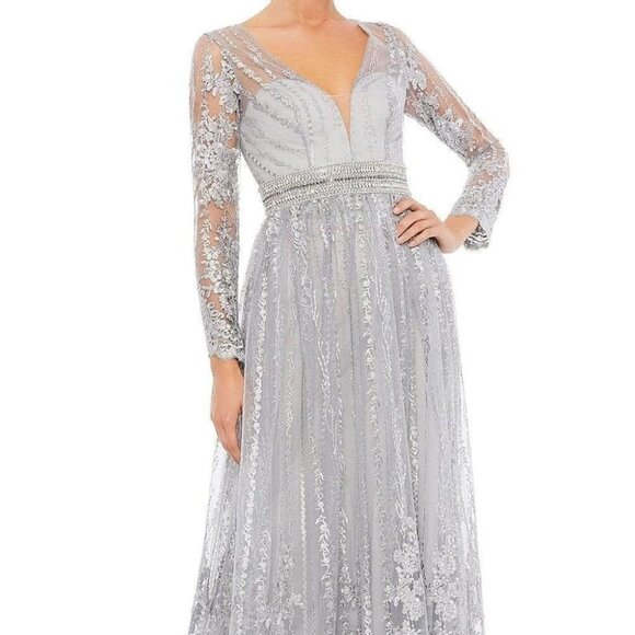 Mac Duggal Dresses & Skirts - NWT Mac Duggal 66591 Mother of the Bride Dress Platinum size 8